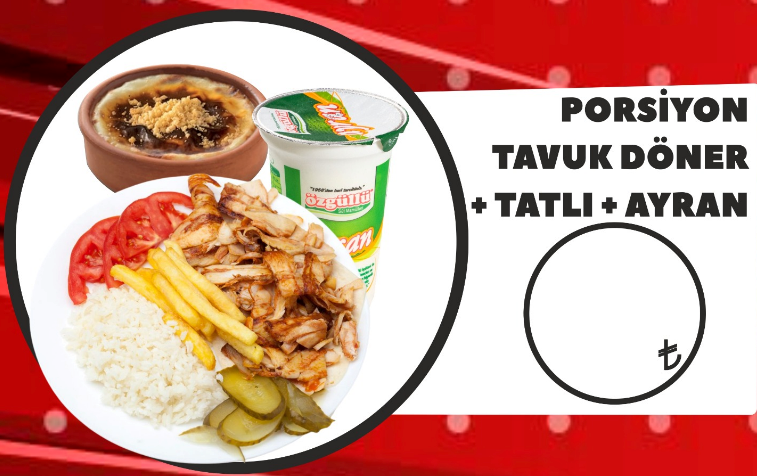 Porsiyon Tavuk Döner Menü Image