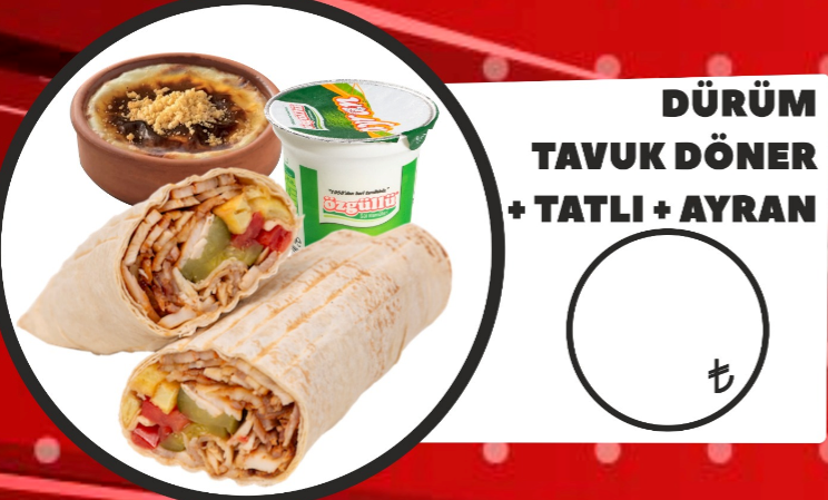 Dürüm Tavuk Döner Menü Image